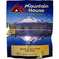 Mountain House Sweet & Sour Pork w/Rice 2 Serve Entree Freeze Dried