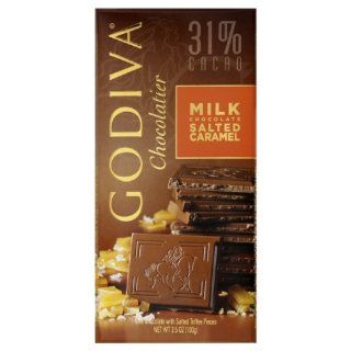 Godiva Chocolate Bar, Milk Caramel, 3.5 Ounces (Pack of 5) 