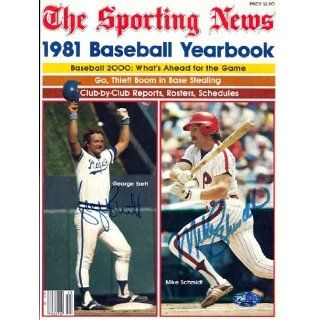 George Brett & Mike Schmidt Autographed 1981 Sporting News