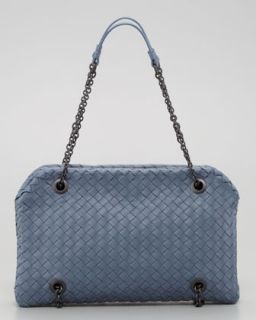 V1CAT Bottega Veneta Veneta Small Shoulder Bag, Blue