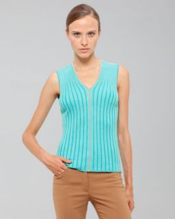  in carribean $ 695 00 akris ribbed sleeveless shell $ 695 00 two