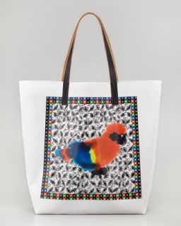 V1F9X Marni Parrot Print Tote Bag