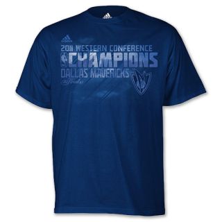 adidas Dallas Mavericks NBA 2011 Storm Conference Men?s Tee Shirt