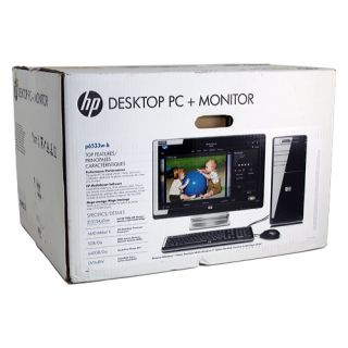 HP P6533W Desktop PC 3 GHz 21 5 LCD Monitor Combo New