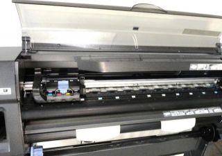HP DesignJet 1055CM Large Format Inkjet Color Printer  1200 x 600 BW