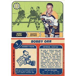 Bobby Orr 1968 Topps Card #2   Boston Bruins Sports