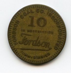 Henry Ford Fordson Coal Company Ten Cent Good for Token