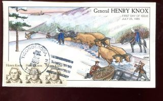 Genreal Henry Know 1851 Collins Hand pained Cachet