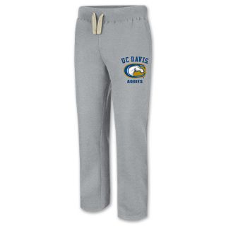 UC Davis NCAA Mens Fleece Sweatpants Heather Grey