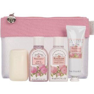 Crabtree and Evelyn Rosewater Travel Gift Pack Body Lotion