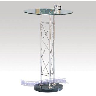 Contemporary Furniture Tempered Glass Bar Table with