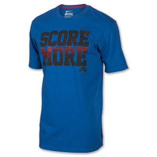 Nike Score More Mens Tee Blue/Black/Red