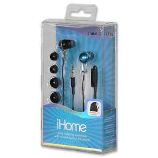 iHome Noise Isolating Headphones Blue