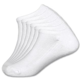 Finish Line Youth 3 Pack No Show Socks White