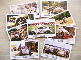Herbie Fully Loaded Volkswagen Beetle Movie Postcard Set