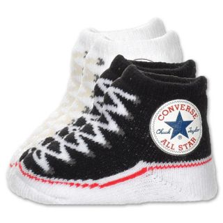 Converse 4 Pack Infant Booties Black