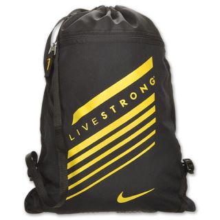 Nike LIVESTRONG Team Training Gym Sack Black/Yellow