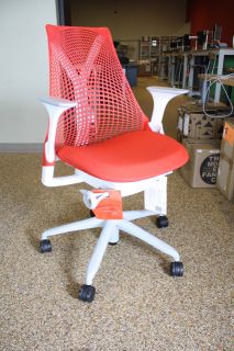 Herman Miller Authentic Sayl Task Chair Red Designed by Yves Béhar