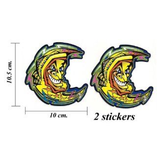   2x Sticker Decal Valentino Rossi 46 The Doctor 