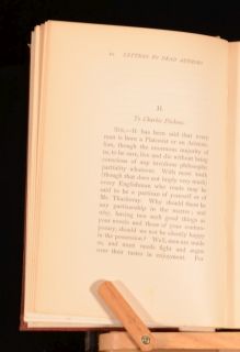 1886 Letters to Dead Authors by Andrew Lang First Edition