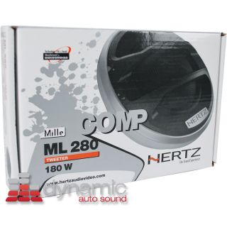 Hertz ml 280 ML280 1 1 8 180W Mille Series Car Audio Stereo Tweeters