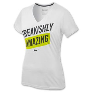 Nike Freakishly Amazing Womens V Neck Tee Shirt