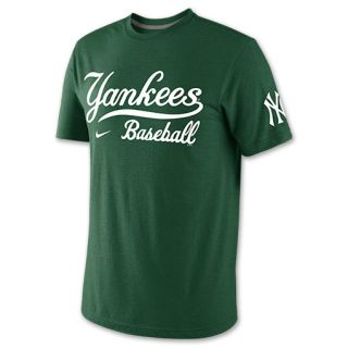 Mens Nike New York Yankees MLB St. Pats Tri Blend Tee Shirt