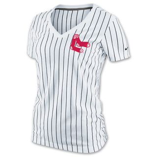 Womens Nike Boston Red Sox MLB Cooperstown Collection Pinstripe Ole