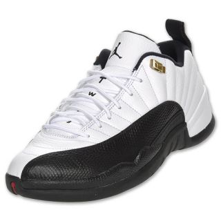 Mens Air Jordan 12 Retro Low Basketball Shoes White