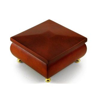 Petite Brown Beveled Music Jewelry Box (Laras Theme, Dr. Zhivago