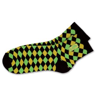 NBA Neon 45 Degrees Sock Black/Green/Yellow