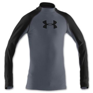 Under Armour Boys Competition Mock Neck Steel
