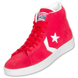 Converse Pro Leather Suede Mens Casual Shoes Red