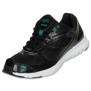 Ryka Aspire Womens Running Shoes Black/Aqua/White