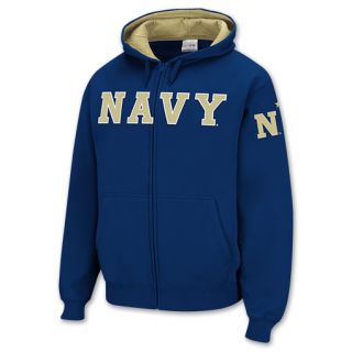 Navy Midshipmen Mens Full Zip Hoodie Navy