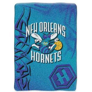 New Orleans Hornets NBA Royal Plush Raschel Blanket