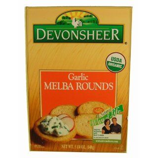 Devonsheer Organic Garlic Melba Rounds 5.25 oz. (Pack of 12) 