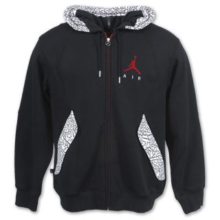 Air Jordan Remix Mens Hooded Jacket Black/White