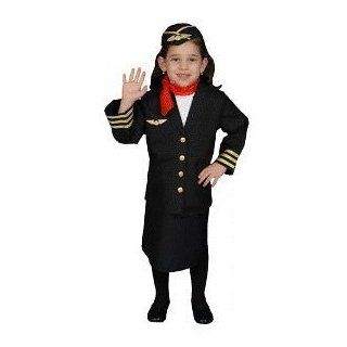 Airline Flight Attendant Toddler Costume Size 2T Clothing