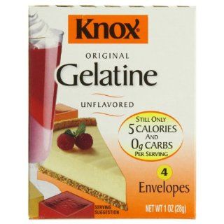 Knox Original Gelatin (4 Count Envelopes), Unflavored, 1 Ounce Boxes