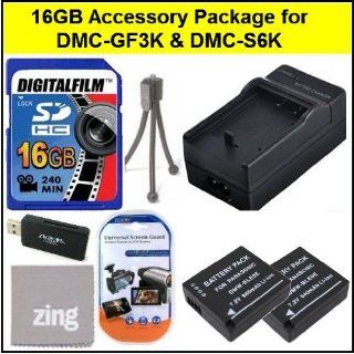 16GB Accessory Kit For Panasonic Lumix DMC GF3 DMC GF3K