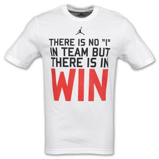 Jordan There Is No I In Team Mens Tee Shirt White