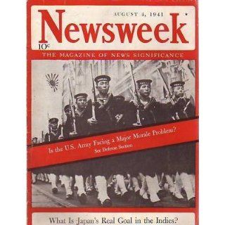 1941 Newsweek August 4 Indo China surrenders to Japan