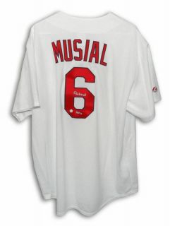  St Louis Cardinals Throwback Majestic Jersey Inscribed HOF 69