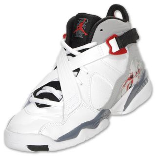 Jordan 8.0 Kids Basketball Shoes White/Varsity Red