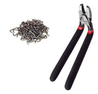 Eastwood Bent Nose Pliers and Hog Rings Upholstery Kit