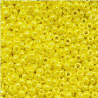 Toho Round Seed Beads 11/0 #128 Opaque Lustered Dandelion
