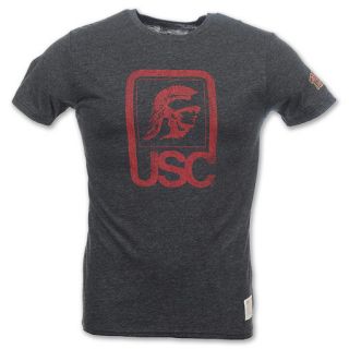 USC Trojans Retro Logo Mens Tee Shirt Black