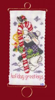  Stitching Band Kit 3 x 6 Holiday Greetings Bunny 12 6306