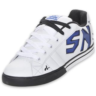 Sneaux Mens Undead Skate Shoe White/Royal Blue